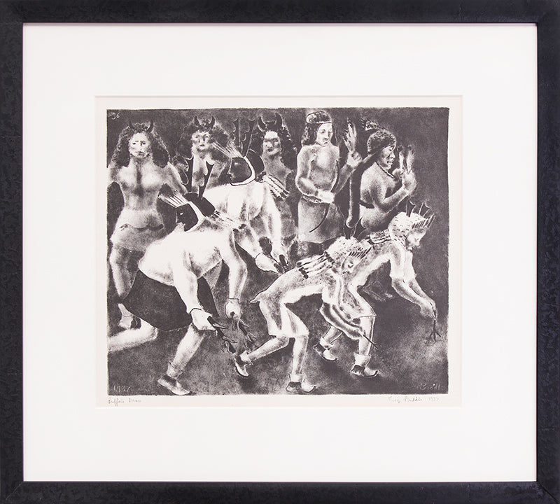 Buffalo Dance (Native American Procession), Print, 1937