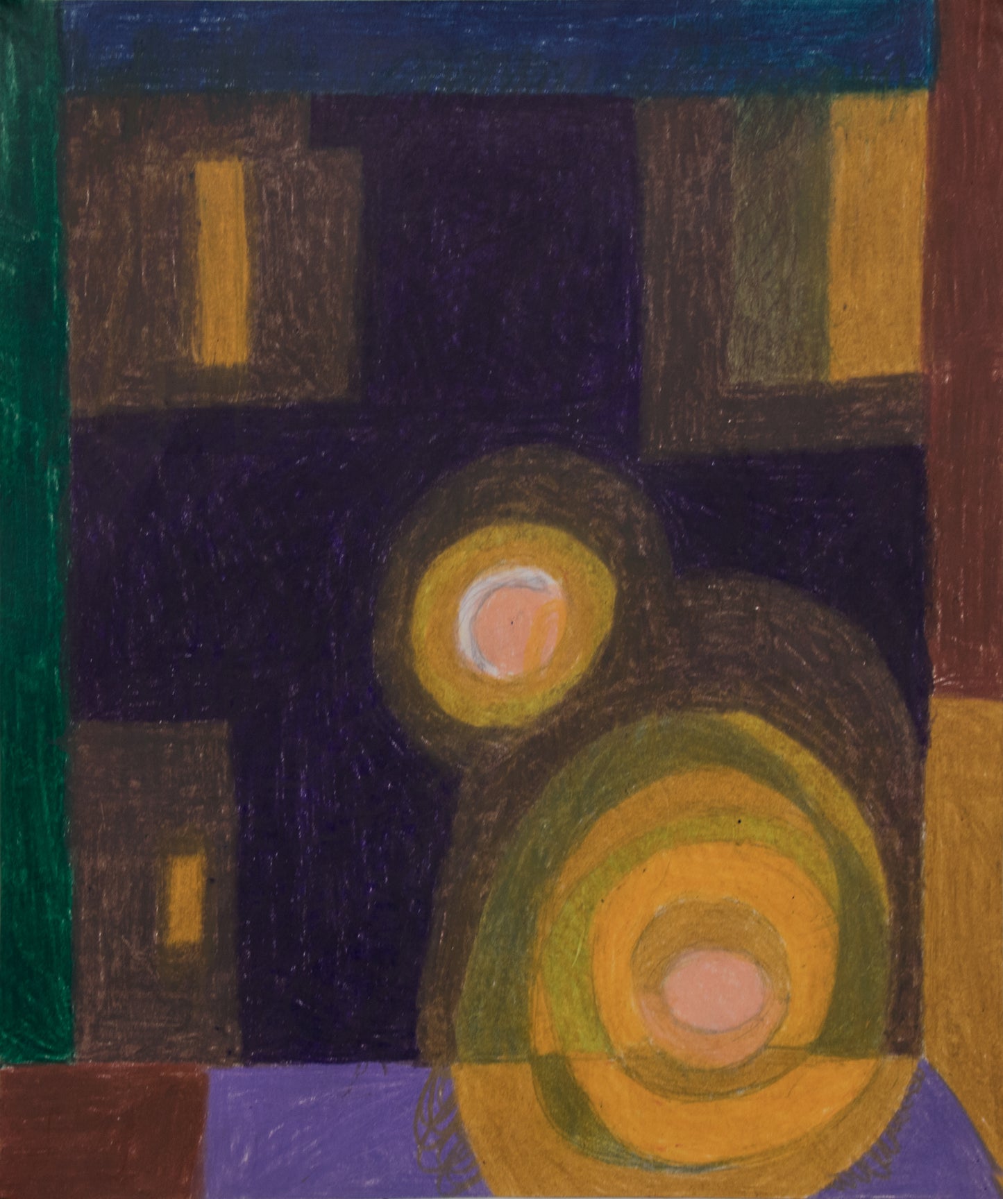 Untitled (Radiating Orbs), Drawing