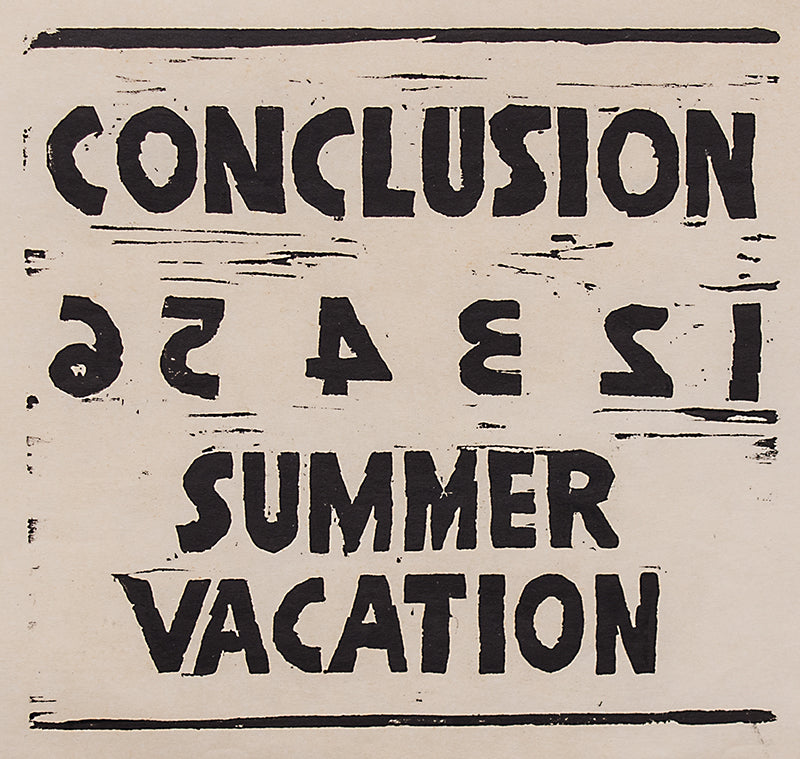 Untitled (Conclusion Summer Vacation), Print