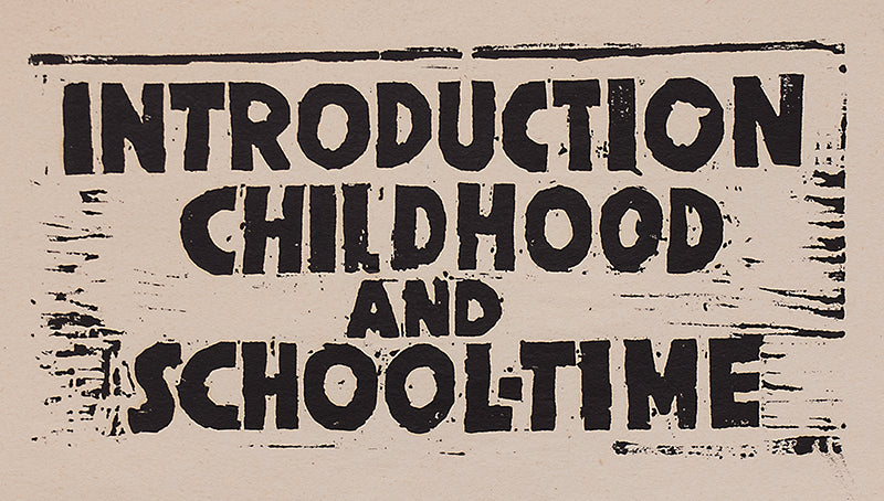Untitled (Introduction Childhood and School Time), Print