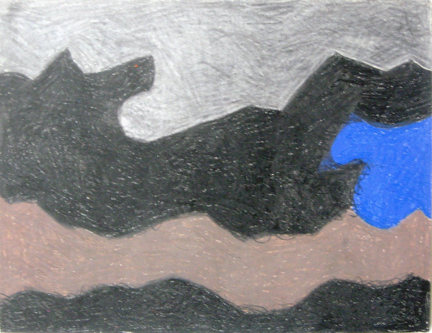 Untitled (Five Waves), Drawing