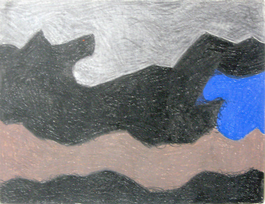 Untitled (Five Waves), Drawing
