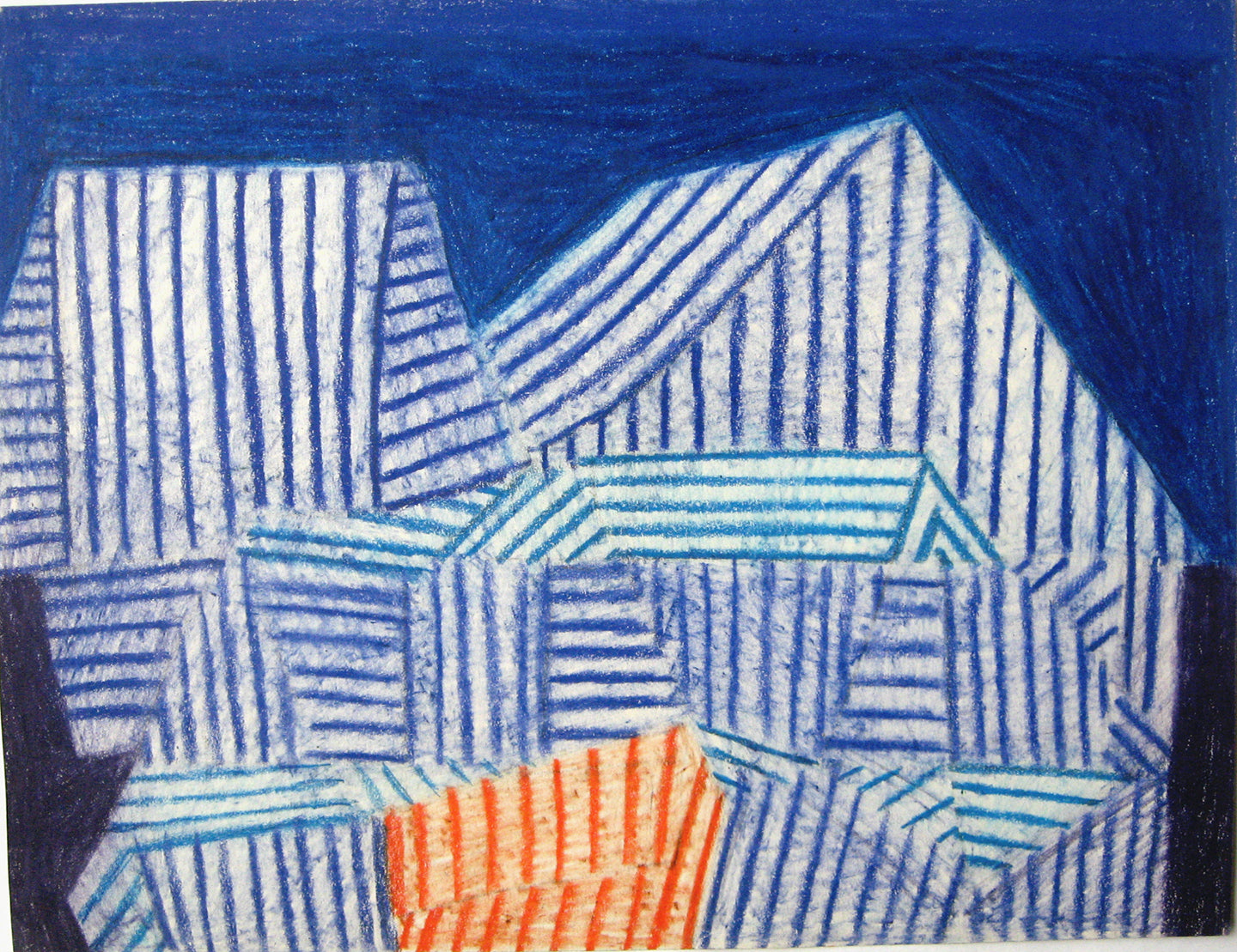 Untitled (House Tops), Drawing