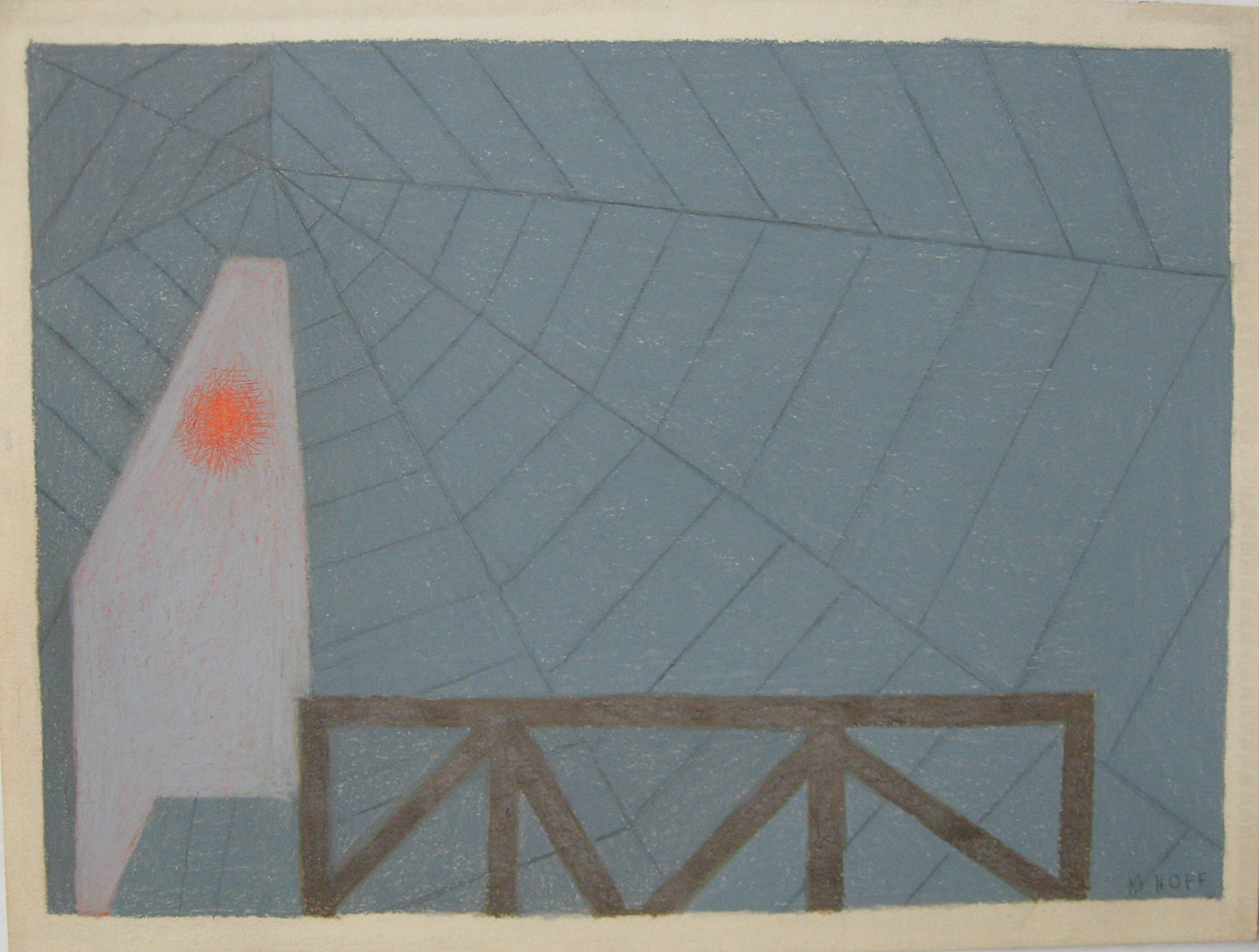 Corner of the Solar House, Drawing