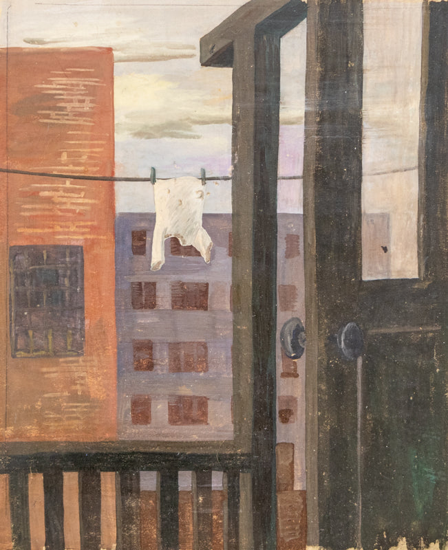 Back Porch, Painting, circa 1940