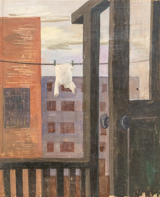 Back Porch, Painting, circa 1940