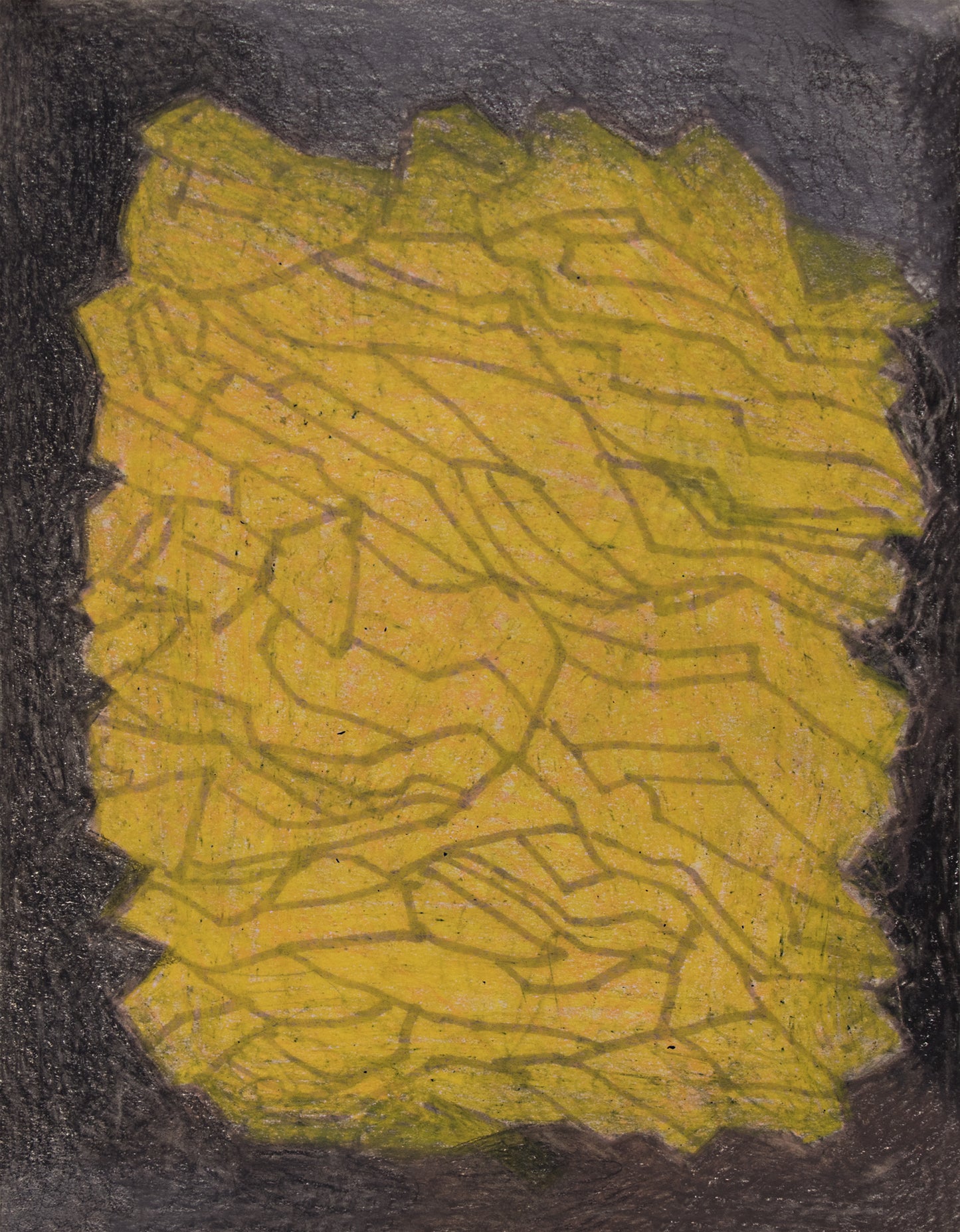 Untitled (Golden Stratigraphy), Drawing