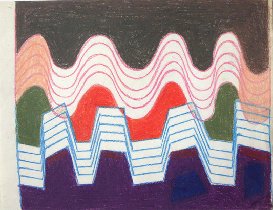 Untitled (Undulating Lines), Drawing