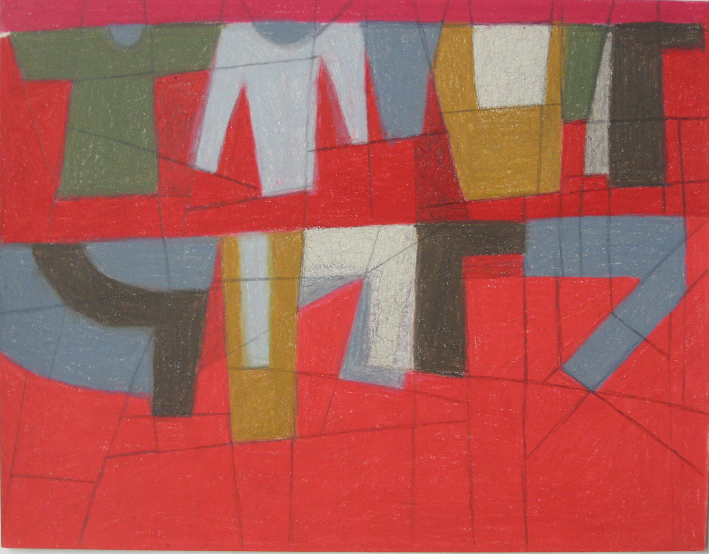 Untitled (Clothes on a Clothes Line), Drawing