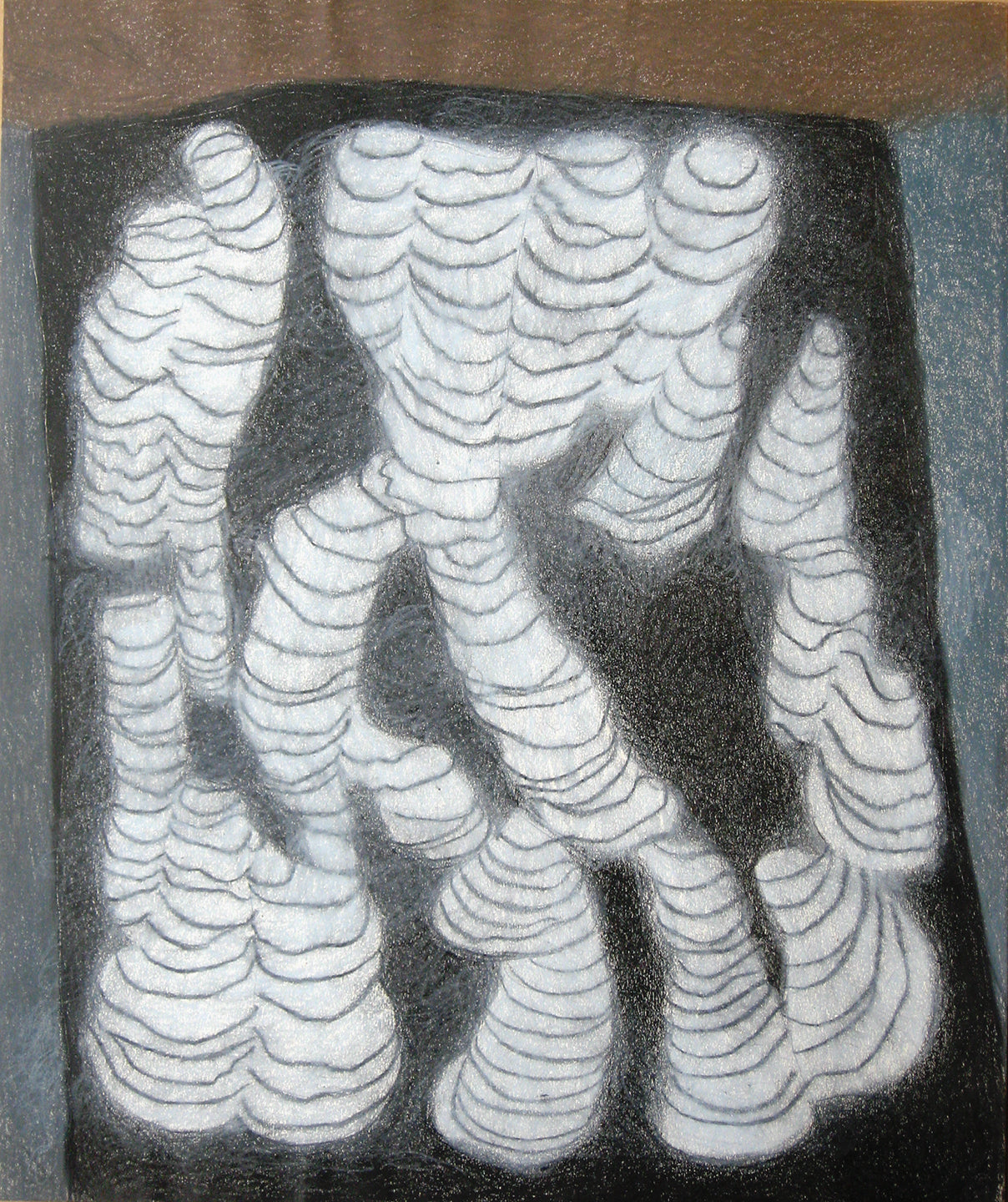 Untitled (Stalactites and Stalagmites), Drawing