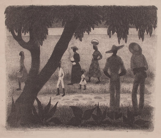 Haitian Street Scene, Print