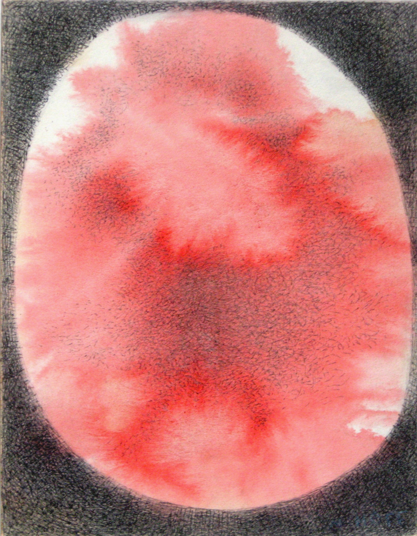 Red-Pink Stone, Painting