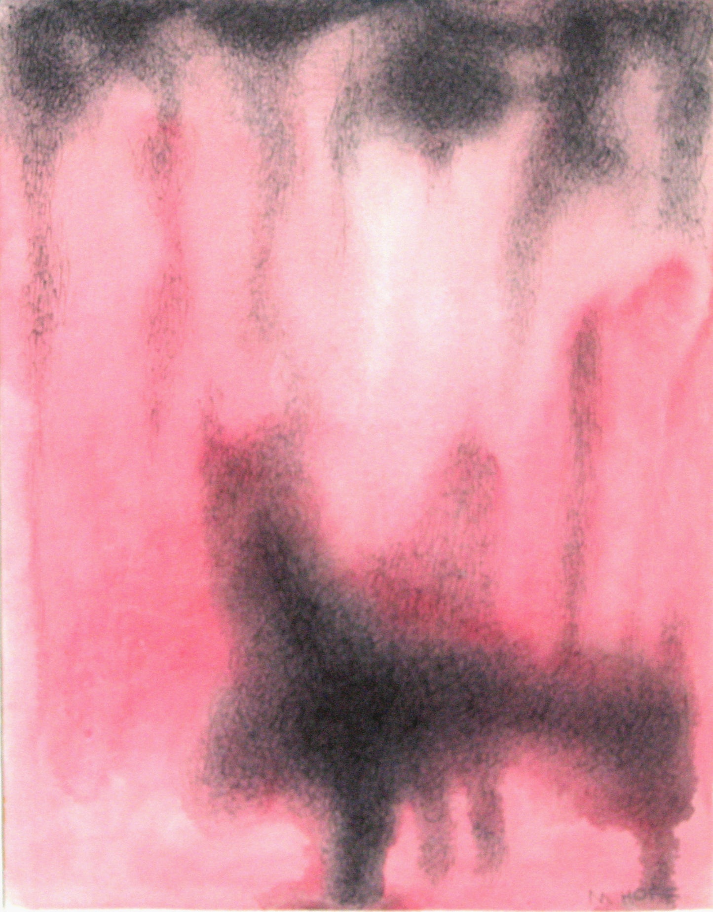 Fog - Black Red, Painting