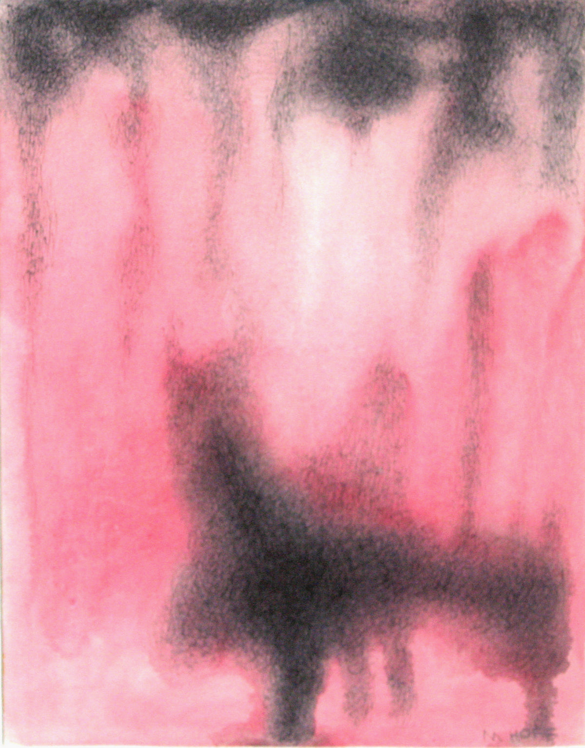 Fog - Black Red, Painting