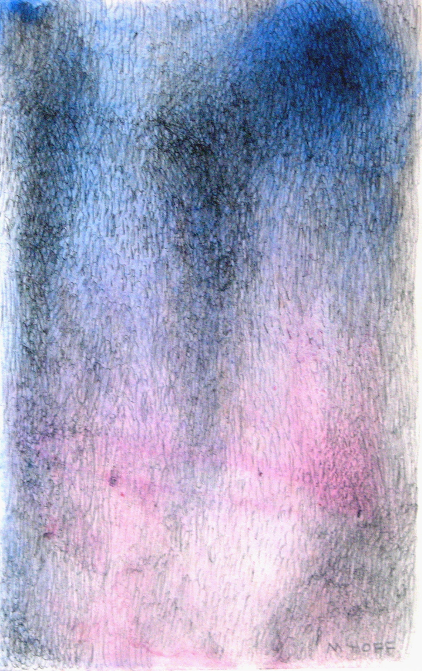 Fog - Pink Blue Valley, Painting