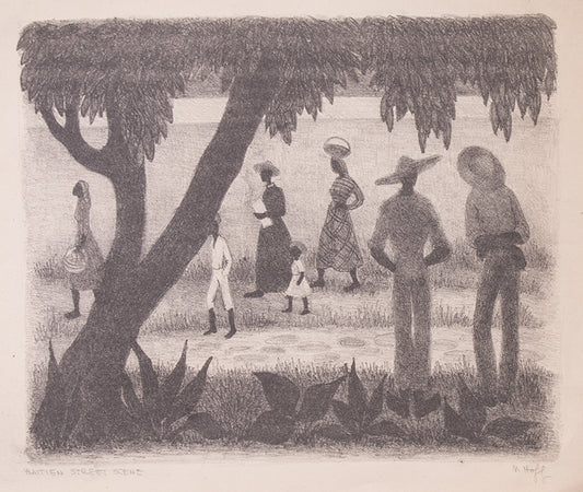 Haitian Street Scene, Print