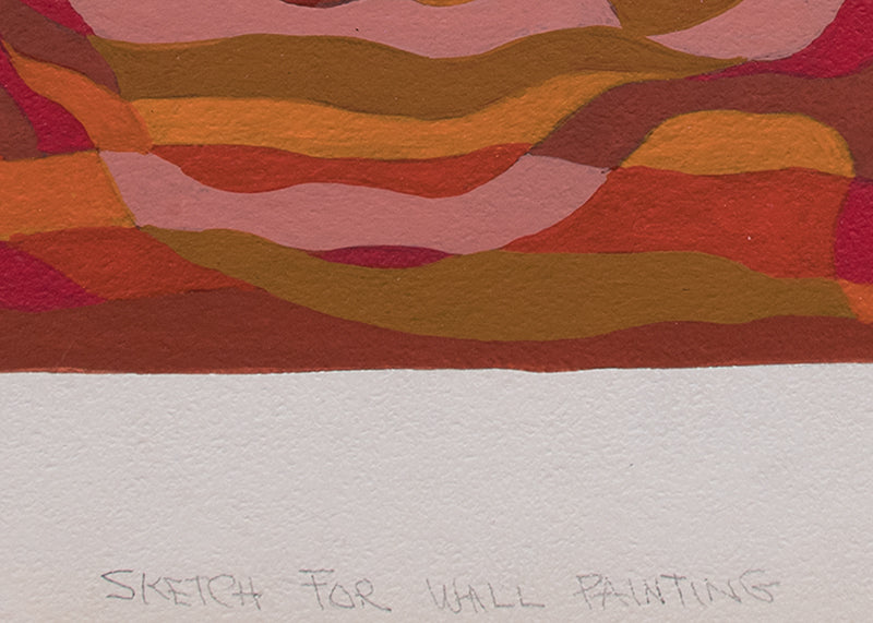Sketch for Wall Painting, Terracotta, Painting