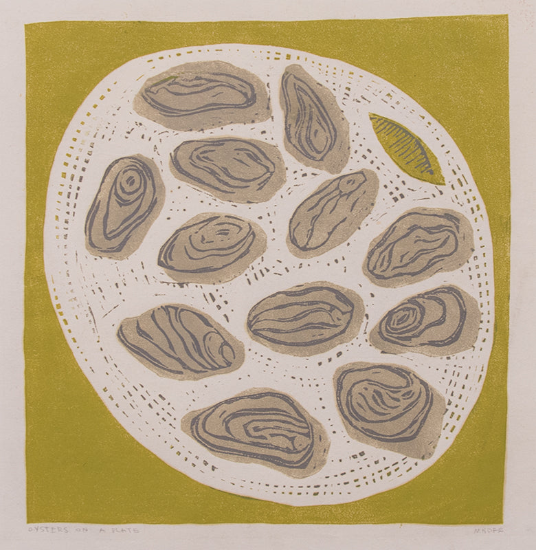 Oysters on a Plate, Print