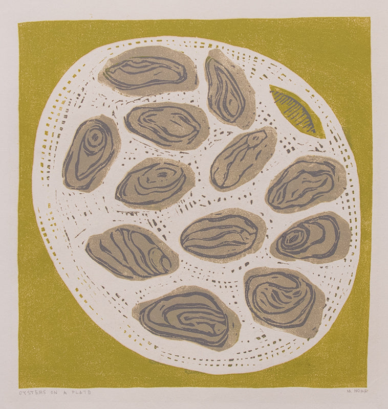 Oysters on a Plate, Print
