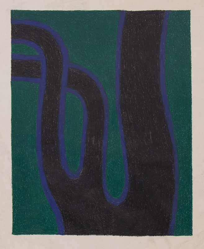 Untitled (Branches in Black and Green), Drawing