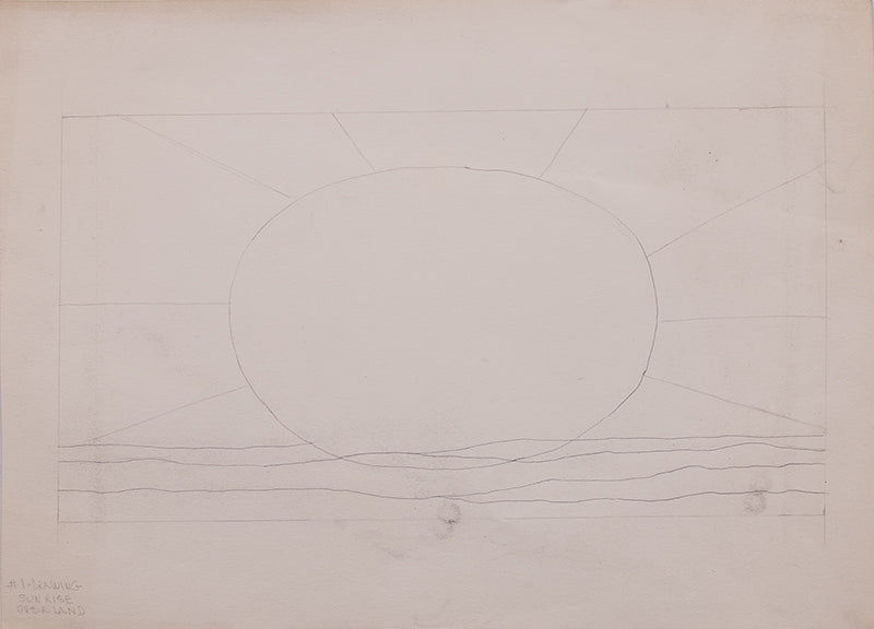 Sunrise Over Land, Drawing