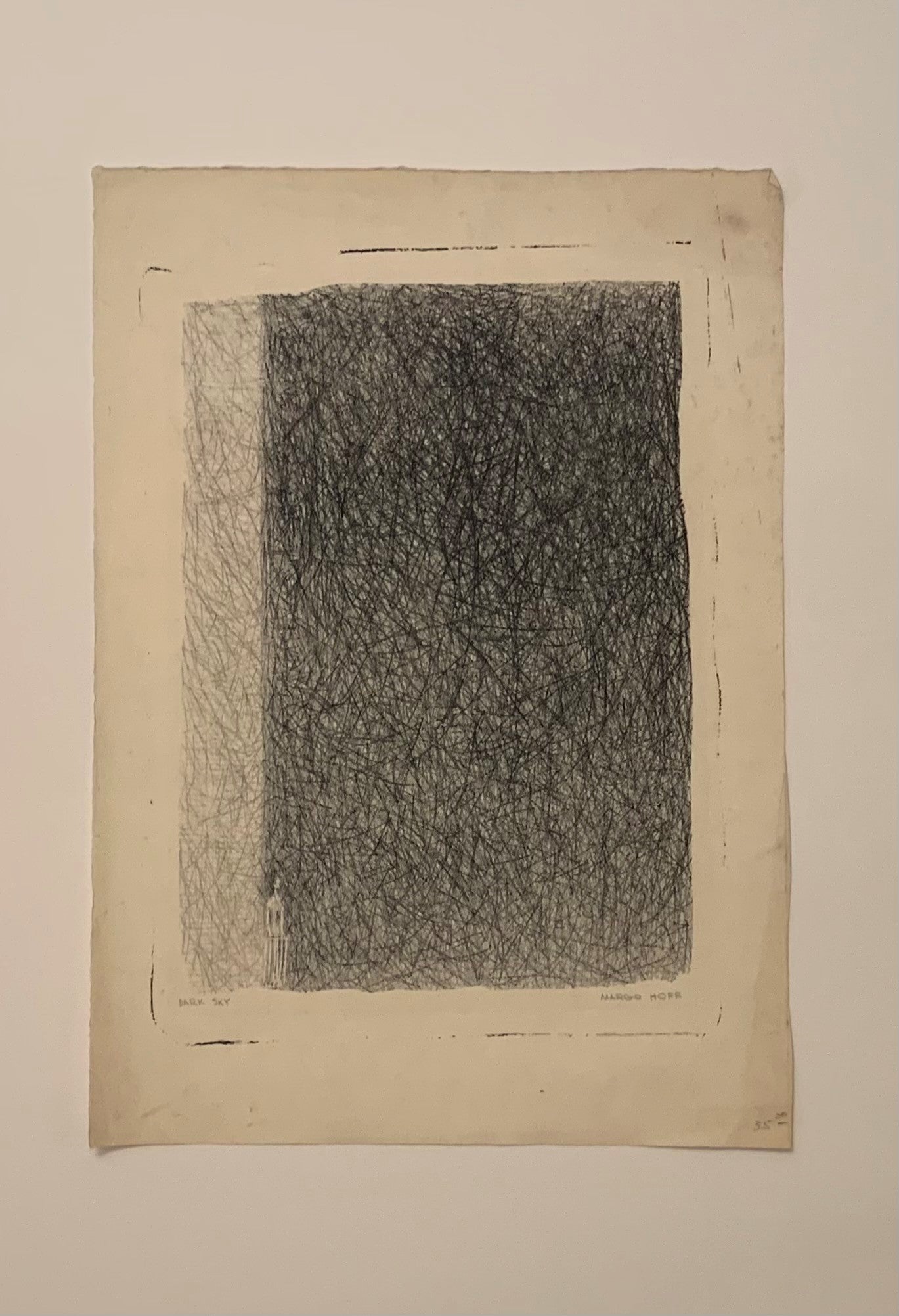 Dark Sky (Black and Gray Abstract), Print