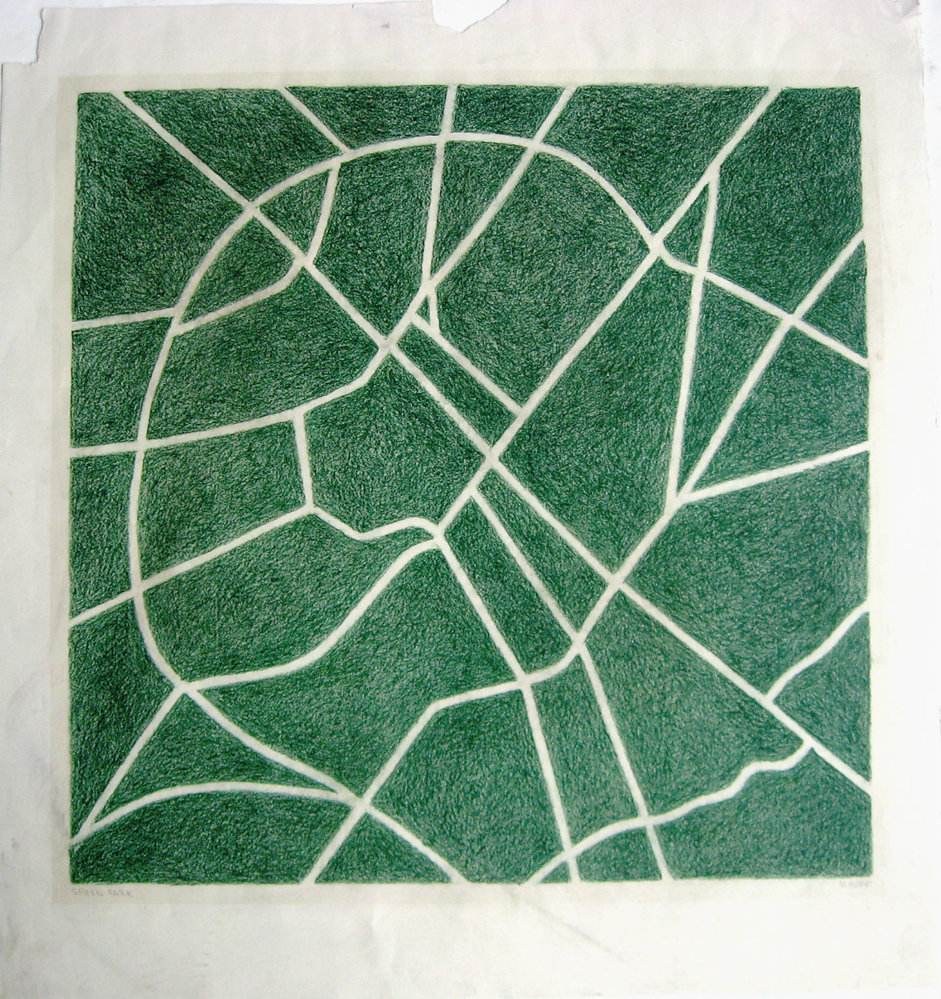 Green Park (Map Series), Drawing
