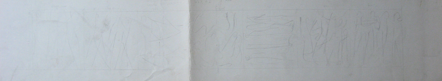 Noon, Nite, Morn (Wall for Student Union at Drew University), Drawing