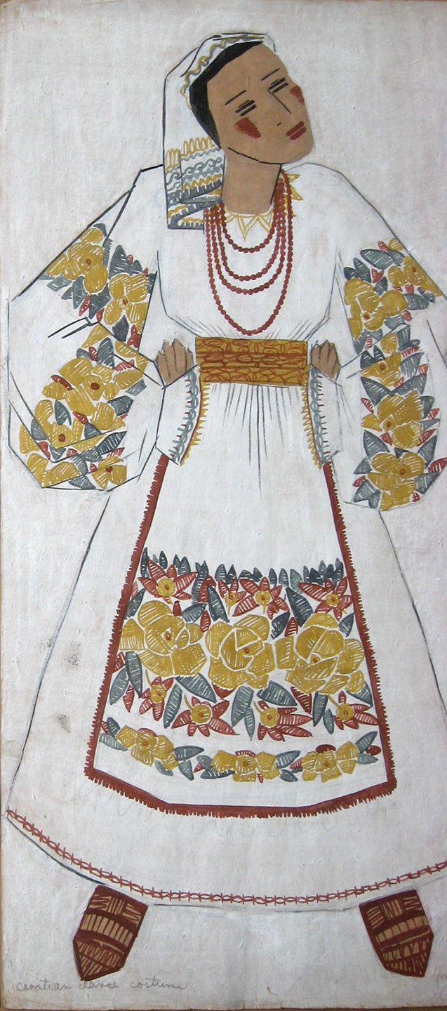 Croatian dance costume #23, Painting