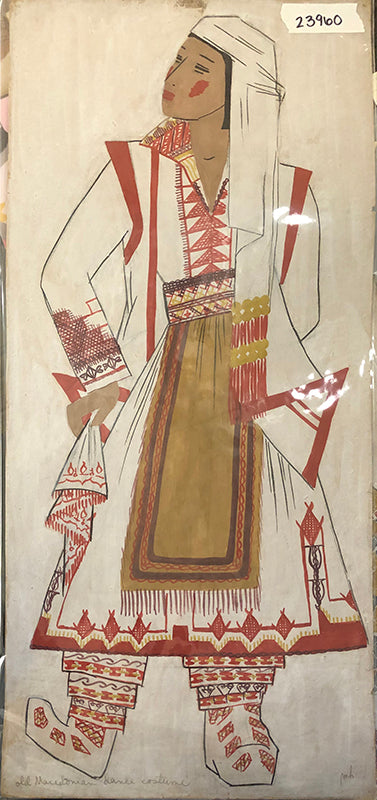 Old Macedonian Dance Costume #22, Painting