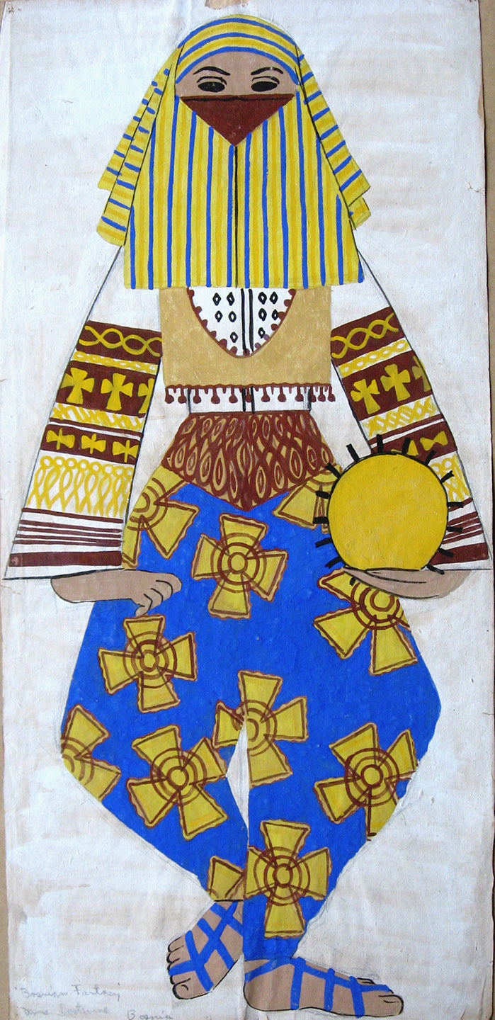 Bosnian Fantasy dance costume Bosnia #30, Painting