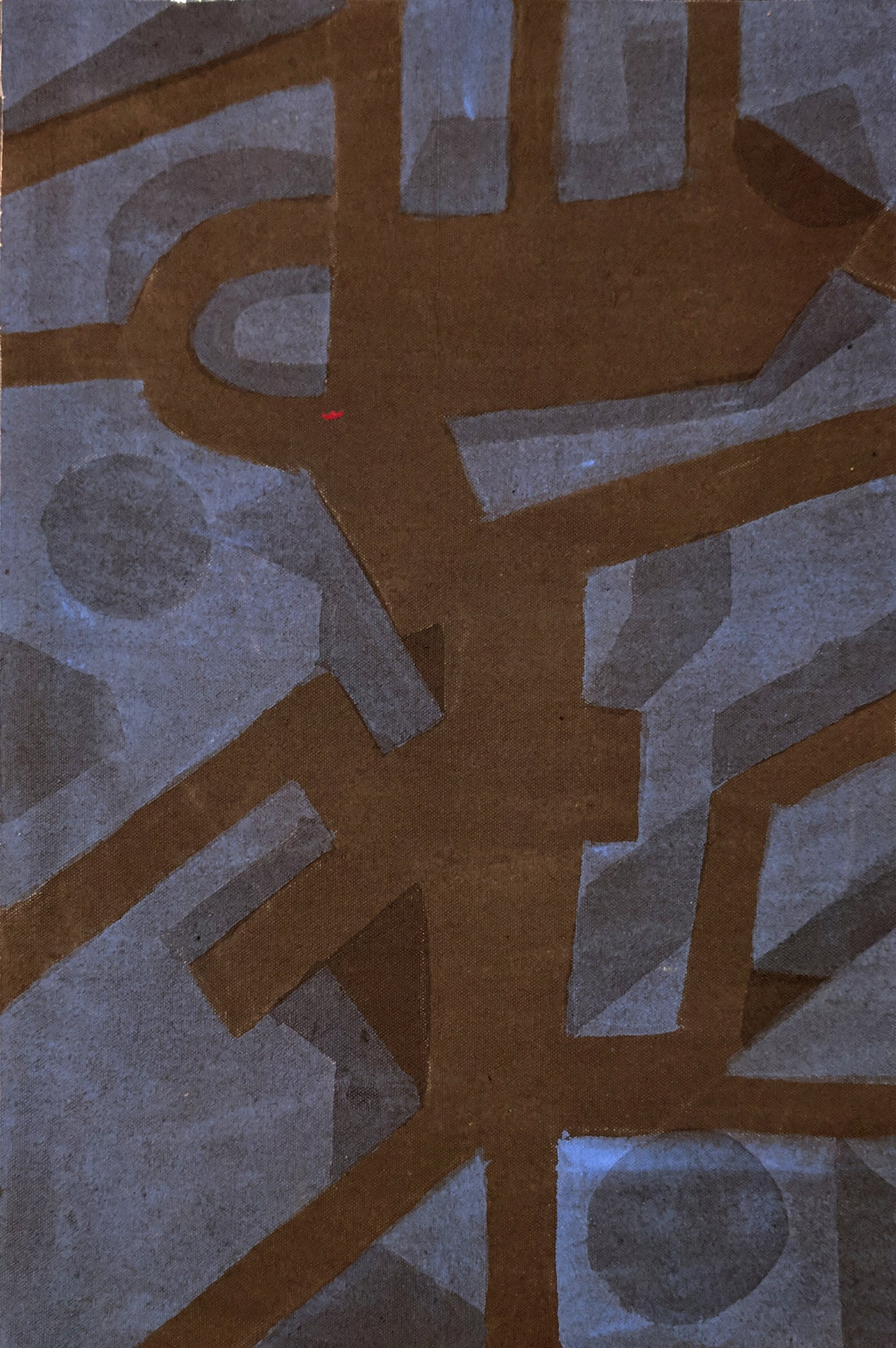 Lost in a Narrow St, Painting