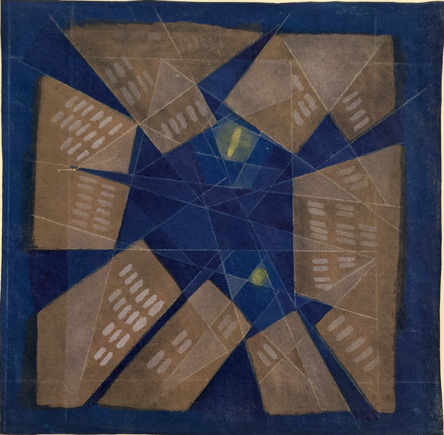 Untitled (City Square), Painting