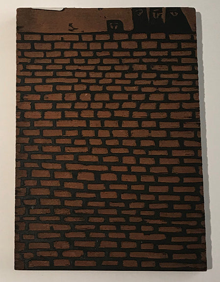 Untitled (Woodblock, Wall and Figure), Woodblock
