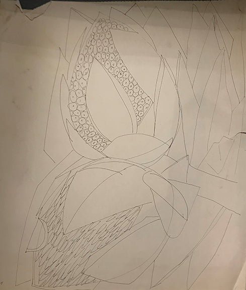 Untitled (Sketch for Bulb Series), Drawing