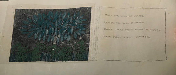Untitled (Trees are Made of Leaves), Painting