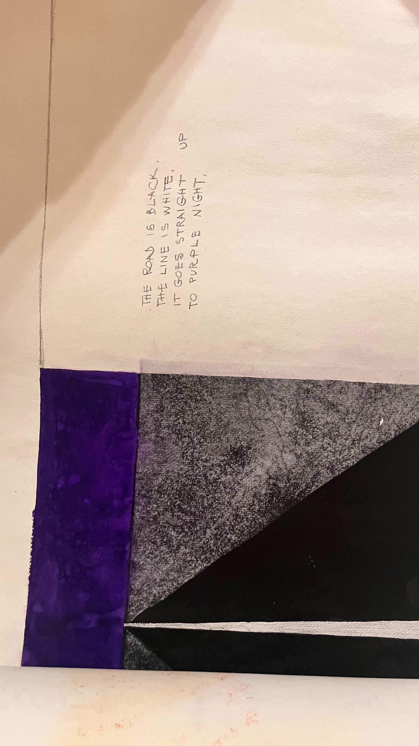 Untitled (The Road is Black), Painting