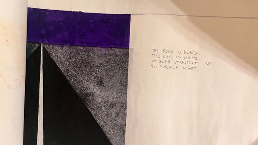 Untitled (The Road is Black), Painting