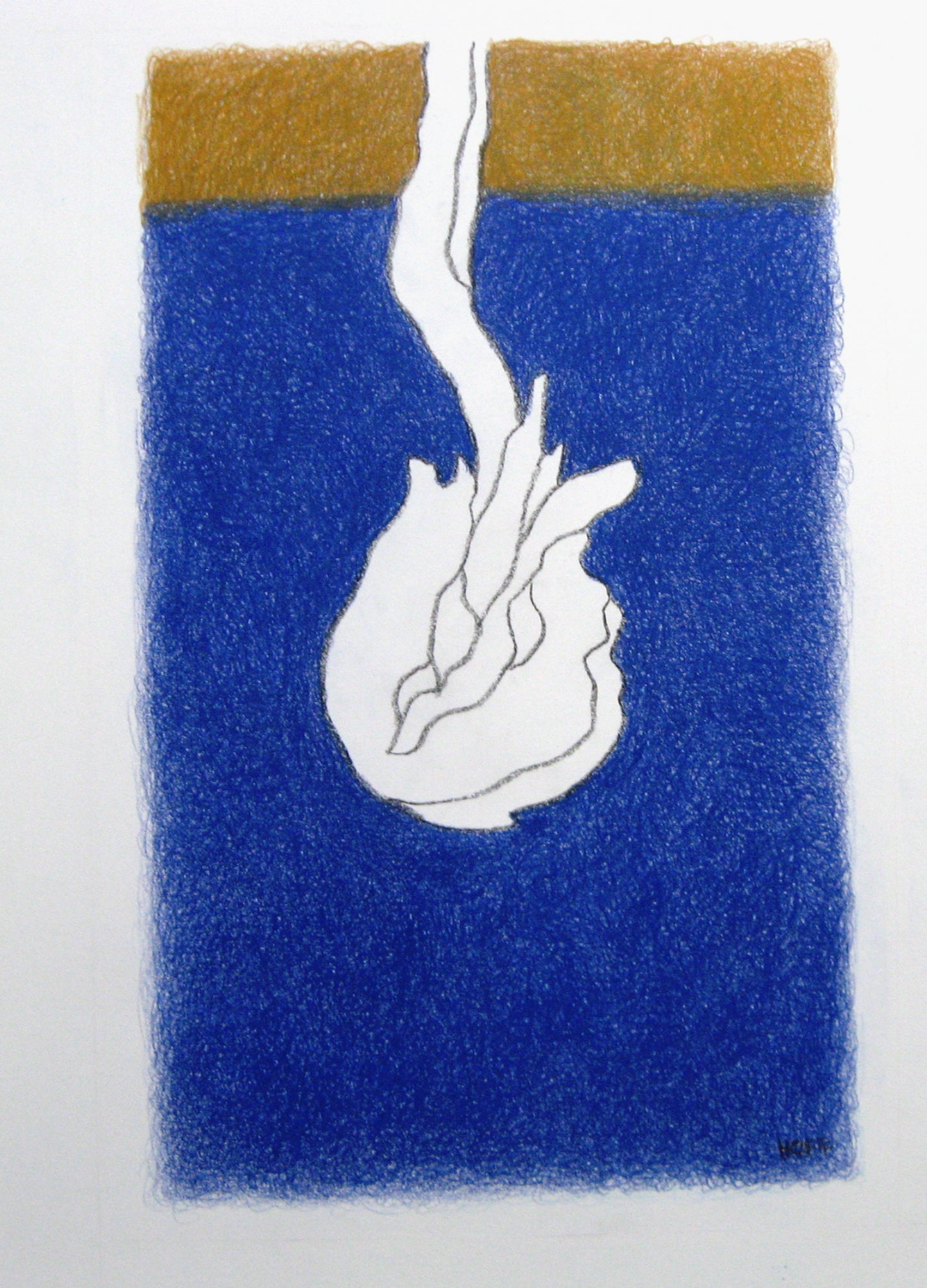 Spring Series: Bulb Blue, Drawing