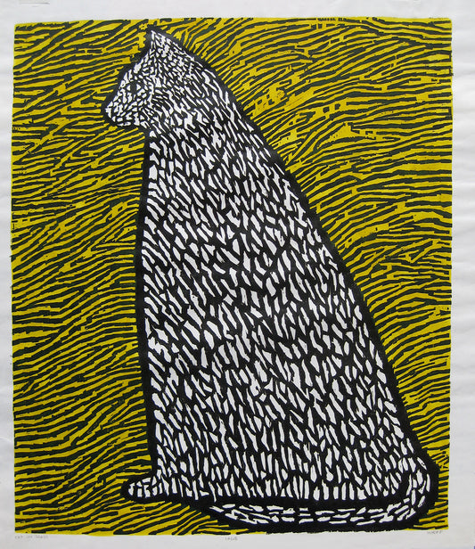Cat in Grass, Print, circa 1950