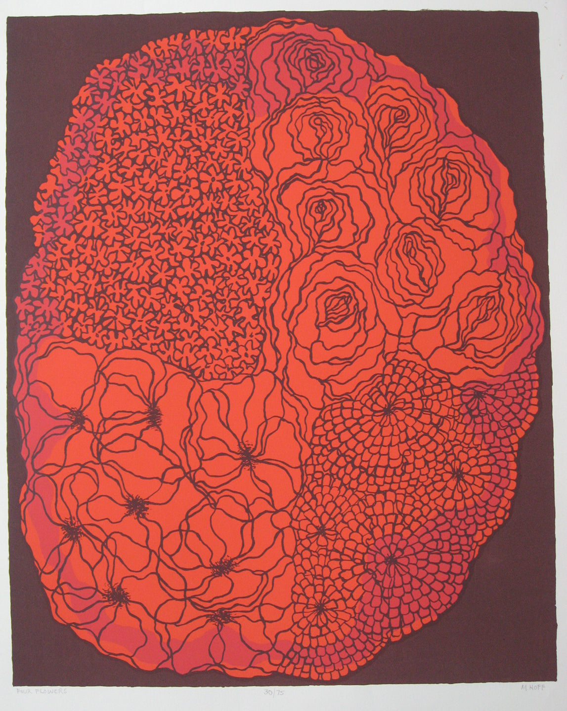 Four Flowers, Print