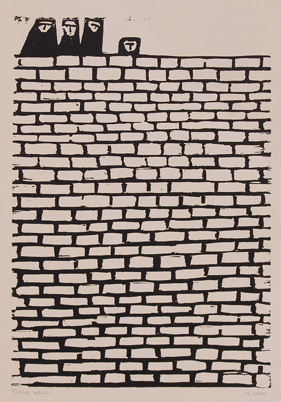 Stone Wall, Print, circa 1950