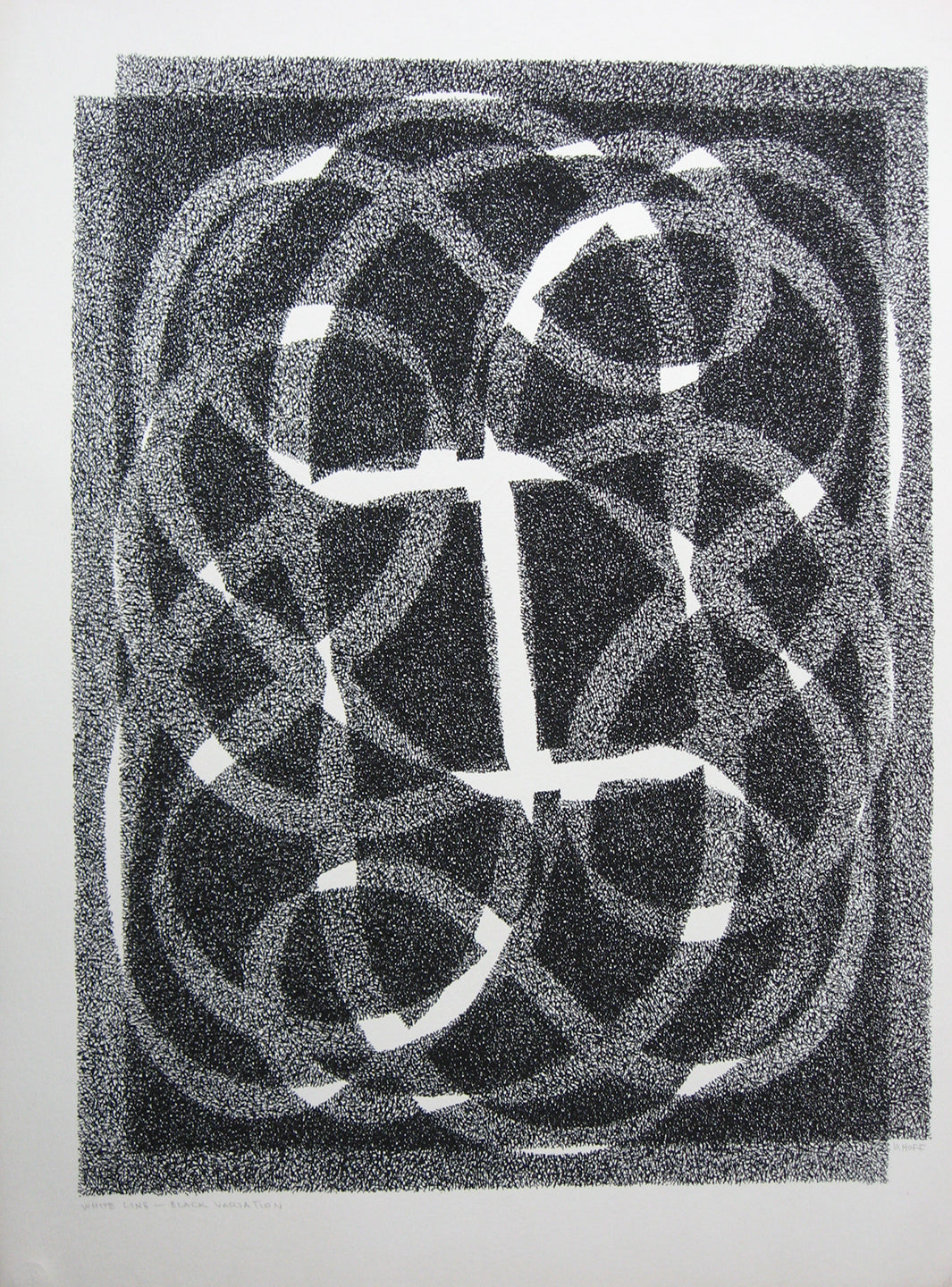 White Line - Black (Variation 2), Print