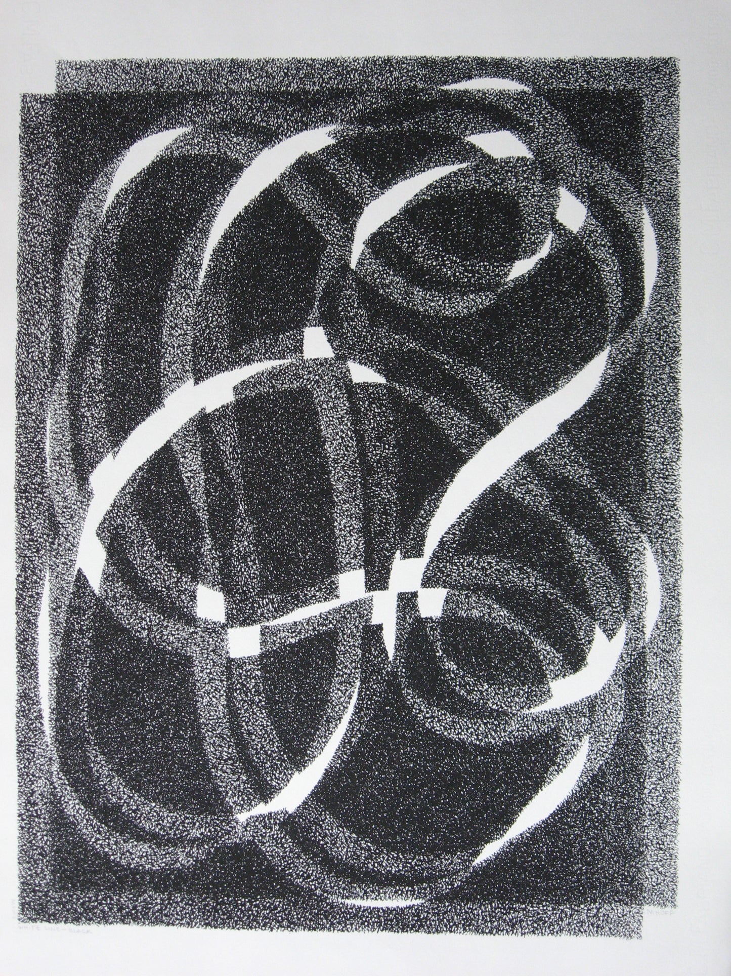 White Line - Black (Variation 1), Print