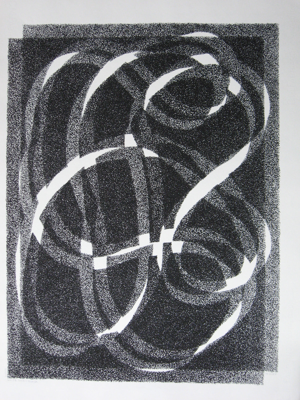 White Line - Black (Variation 1), Print