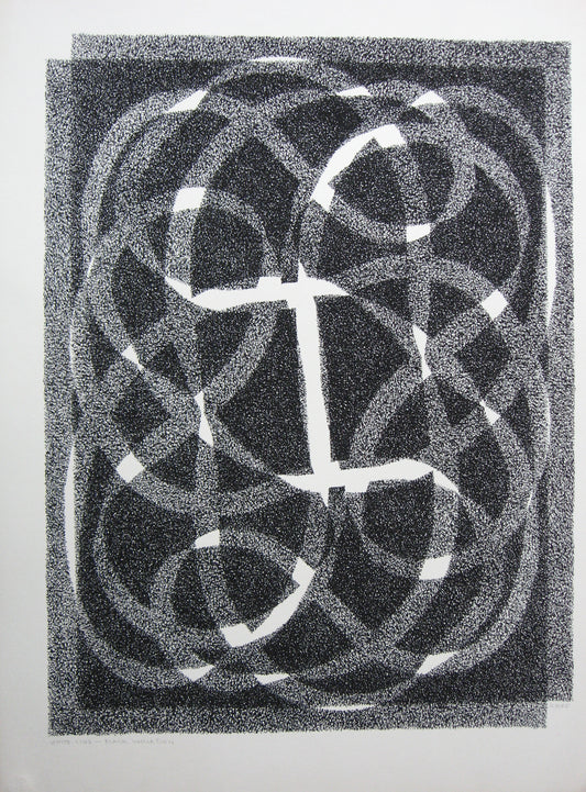 White Line - Black (Variation 2), Print