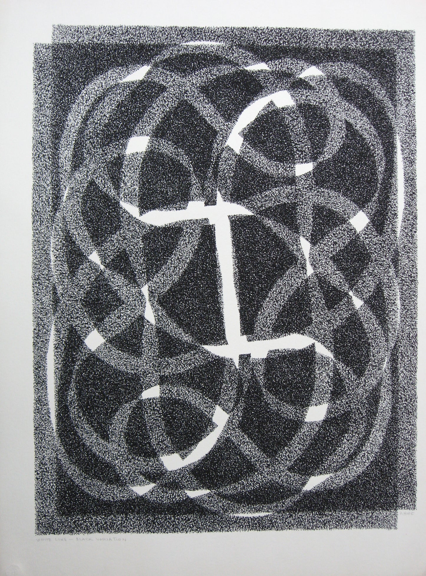 White Line - Black (Variation 2), Print
