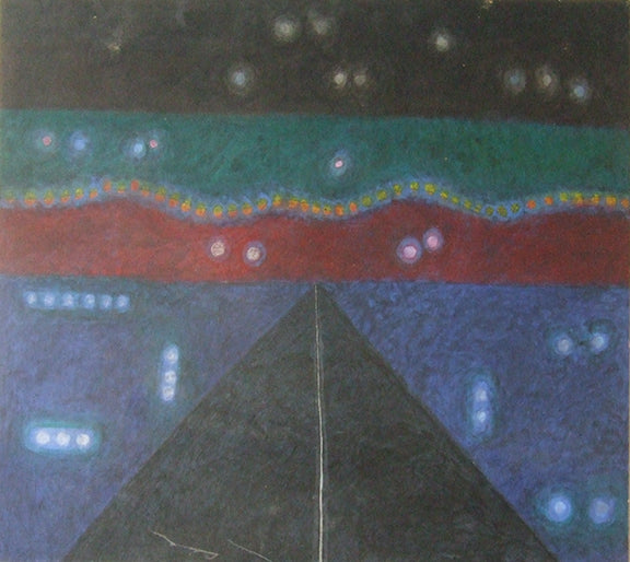 Untitled (Night Road), Painting
