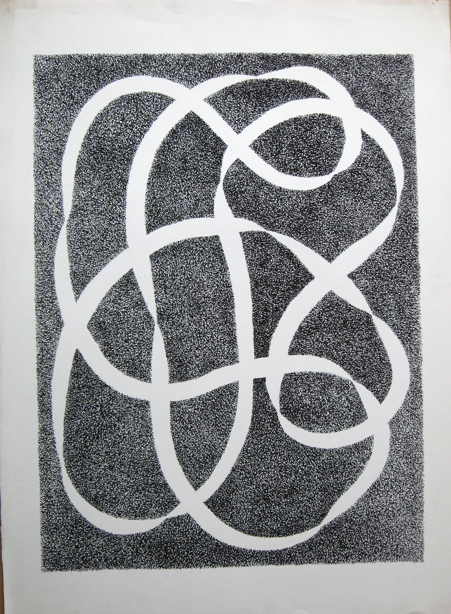 White Line - Black, Print