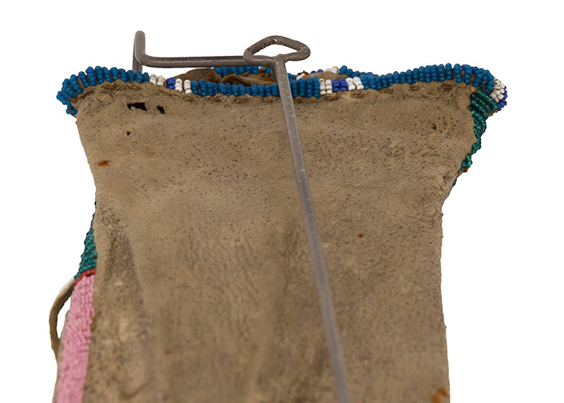 Tobacco Bag with Quillwork and Trade Beads, circa 1850-1875